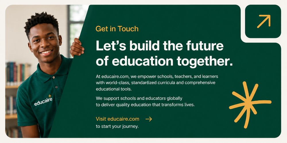 Let's build the future of education together, get in touch